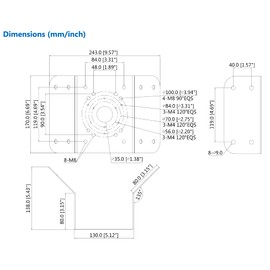 Guangstar PFA151 Corner Mount Bracket for Dahua Bullet and PTZ Cameras, White