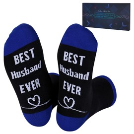 Christmas Socks Gifts For Men, Birthday Gifts For Men,Mens Socks Gifts,Best Husband Ever Socks For Him,Funny Novelty Socks