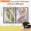 Puzzle Storage with Central Mesh Window，Puzzle Binder with Puzzles Stickers