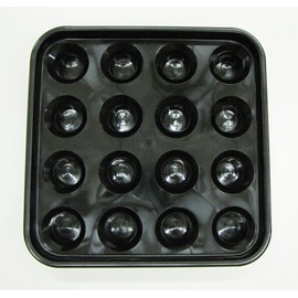 Iszy Billiards Standard Pool Ball Tray for 16 Balls (2 1/4-Inch, Black)