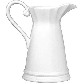 A&B Home 9" Maisie Pitcher White/Classic Vintage