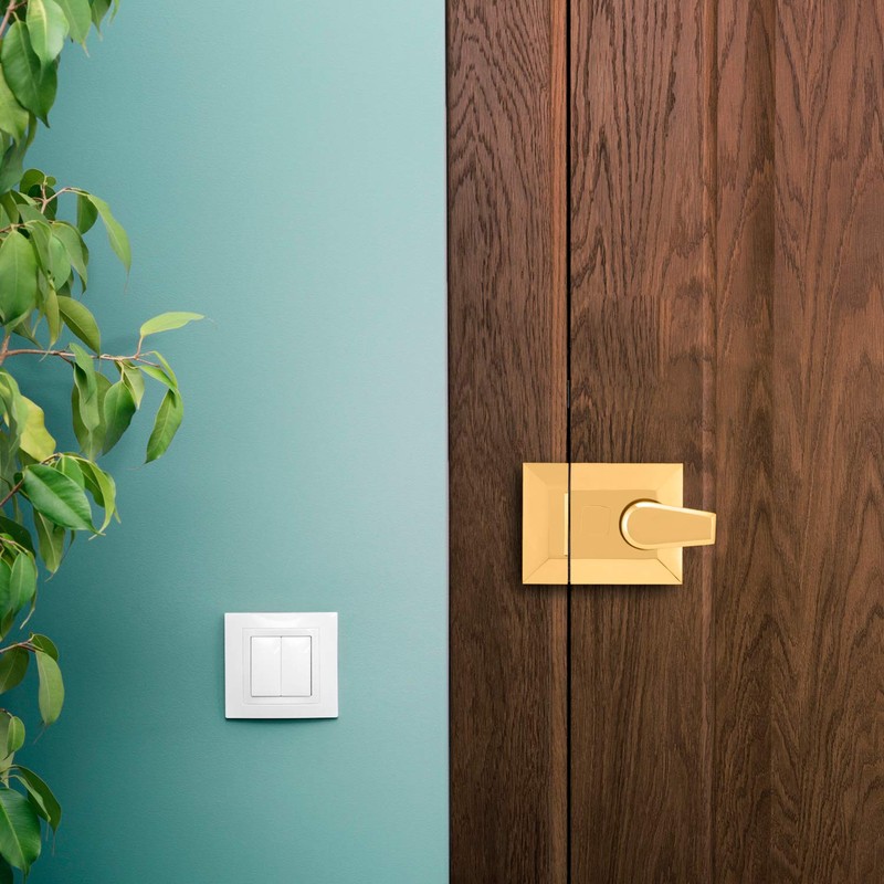XFORT® Narrow Deadlocking Night Latch 40mm, Complete with Rim Cylinder