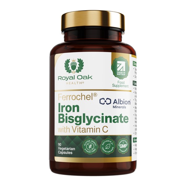 Royal Oak Health Ferrochel® Iron Bisglycinate with Vitamin C -