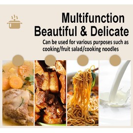 Glass Cooking Pot - 1.5L/50OZ Glass Saucepan Heat-Resistant Borosilicate Glass Handmade Cookware Set stovetop Pot - Safe for Pasta Noodle, Soup, Milk, Tea,salad (1.5L/50OZ)