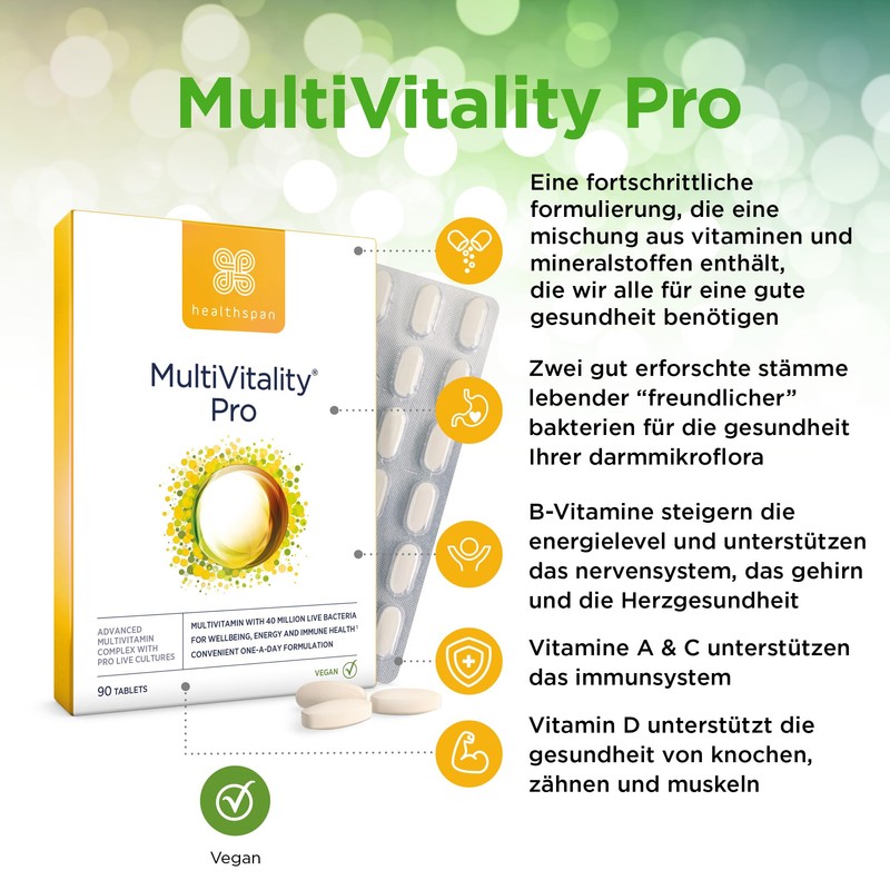 Healthspan Multivitamin Probiotic Premium All on One Vitamin and Mineral