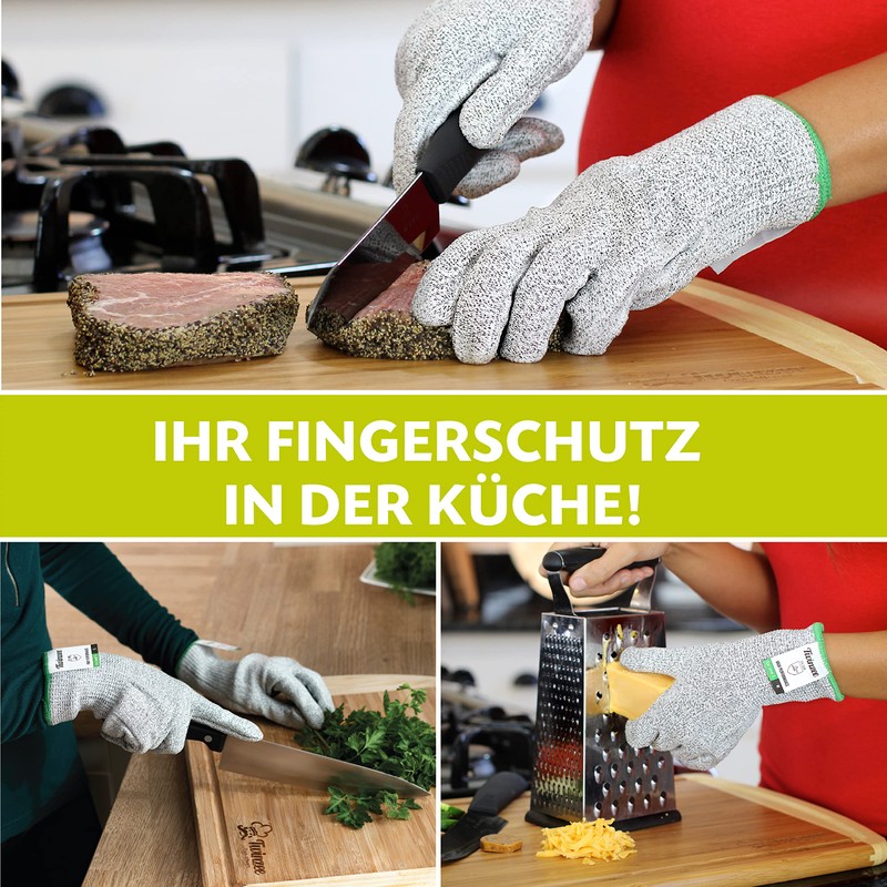 Twinzee® Cut Resistant Gloves, Extra Powerful, Level 5 Protection, Food