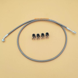 R&C Stainless Rear Braided Brake Hose Line For Can-Am Outlander Max 500 XT 2007