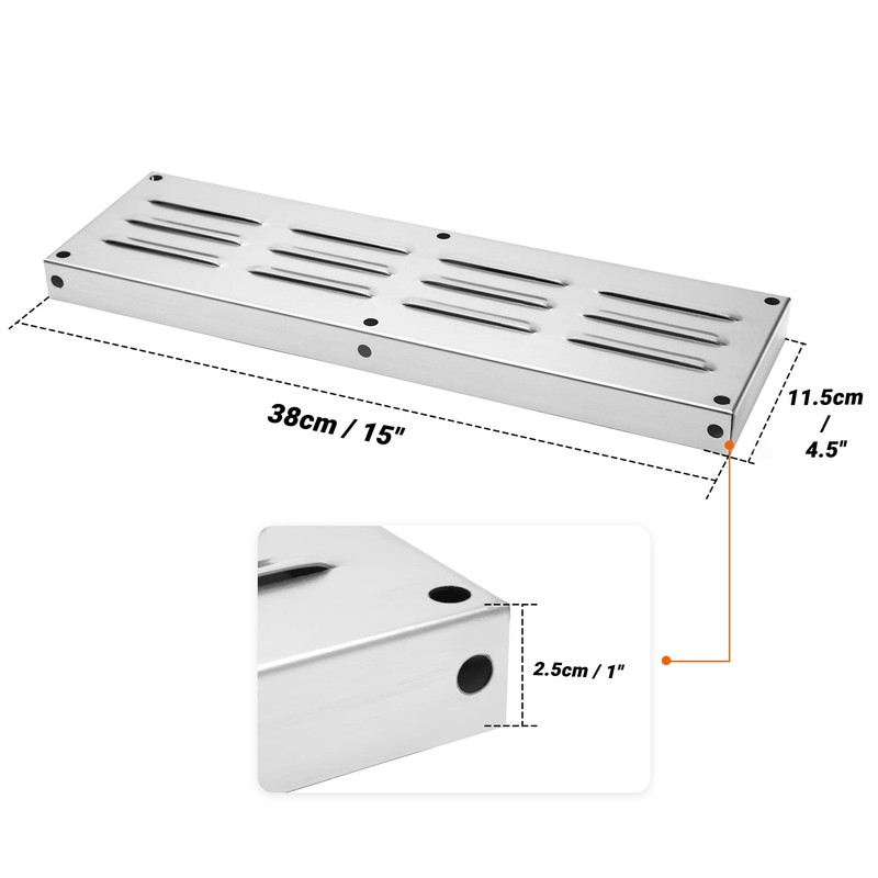 Skyflame Stainless Steel Venting Panel for Masonry Fire Pits and