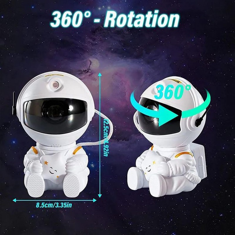 INDOTEAM Astronaut Galaxy Projector Night Light - Nebula Star Projector