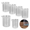 6 Pcs Small Measuring Cups, 50/100/150ml Transparent Measuring Jugs, Graduated