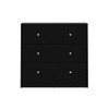 Atlin Designs Modern 3 Drawer Wooden Chest in Black