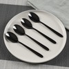 Vababa 16-Piece Black Stainless Steel Teaspoon