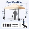 10x10' Commercial Pop UP Canopy Party Tent Folding Waterproof Gazebo