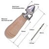 Langlauf Schuhbedarf Professional Sewing Awl Saddle Awl with Leather Needle