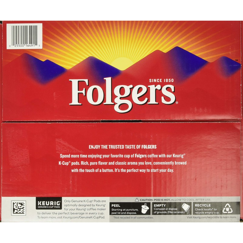 Folger's Medium Classic Roast Coffee 100 K Cup Pods/ 0.28