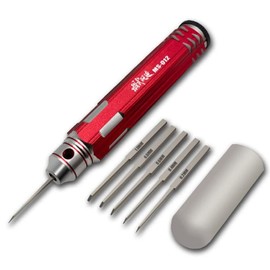 [SAISAC] Sujibori 5 Blade Set, Chisel, Muscle Carving, Gunpla Tool, Figure, Model Chisel Set, Plastic Model, Chisel Set, 5 Blades (Red)