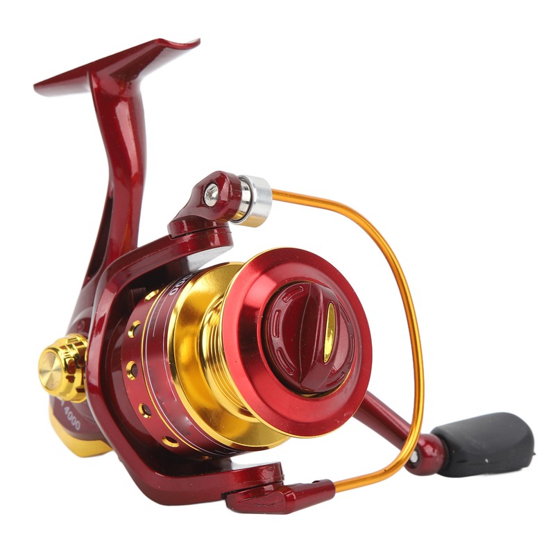 8 Bearing Fishing Spinning Reel Red Color 5.2:1 Gear Ratio