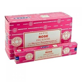 Satya Incense Sticks, Increase Spirituality & Relaxation, Lit Your Day With Holy Fragrance Scented Perfume - Fragrance: Rose, Gram: 180 Gram 12pk