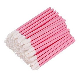 BNP 100 Pcs Pink Disposable Lip Brush Gloss Wands Applicator Makeup Cosmetic Tool Beauty
