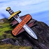 Riptide Sword Pin Badge Anaklusmos for Percy Jackson Fans, Large