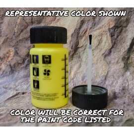 BASF Touch Up Paint for Dodge Challenger with paint code PYB, Detonator Yellow.