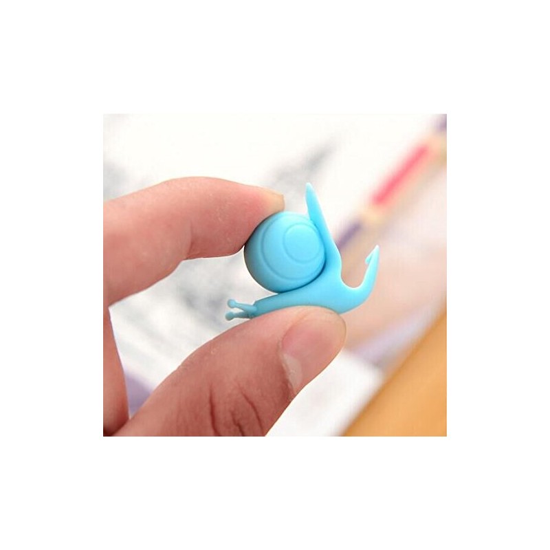 Drhob 6 pcs Exquisite Snail Shape Silicone Tea Bag Holder
