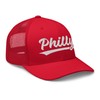 Vintage Philly Baseball Script Mesh Retro Philadelphia Trucker Hat Cap