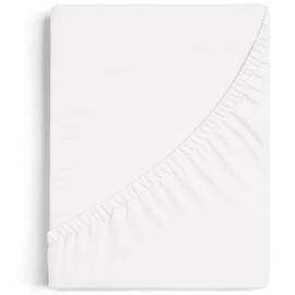 Burrito Blanco Adjustable bottom sheet 100% Cotton A8 for single bed 120x190 to 120x200 cm (More, Color White
