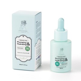 Evita Natural Cosmetics Hyaluronic Acid Serum 100% Natural Moisturizer with Vitamin B5 for Face and Neck. Dermatologically tested, Cruelty-Free, Paraben Free - 1 fl oz