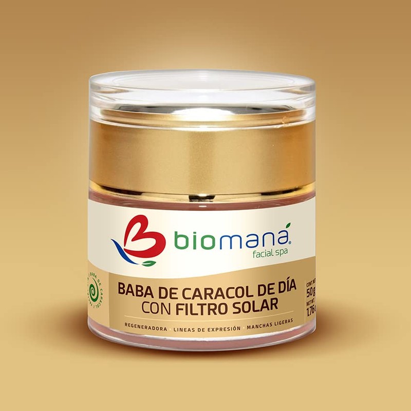Biomaná Dúo Baba de Caracol, crema de día FPS 50+