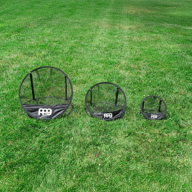 PPG 3-Piece Golf Chipping Target Net Set, Expandable Multi-Size Practice