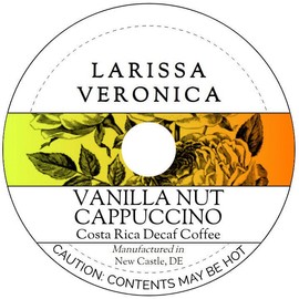 Vanilla Nut Cappuccino Costa Rica Decaf Coffee (Single Serve K-Cup Pods) (Gourmet, Naturally Flavored, Whole Coffee Beans) (12 pods, ZIN: 578240) - 3 Pack