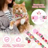 DILLYBUD Cat Collar Breakaway with Bells, Pink Cat Bowtie Collar
