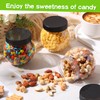 Tradder 24 Pcs Plastic Candy Jars with Lids 8.5 oz