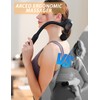 BlissfulDestiny Deep Tissue Massage Gun with Bend Handle, 12MM Percussion,