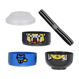 Seven Times Six Aggretsuko 3 Bowl Compartment Bento Lunch Box