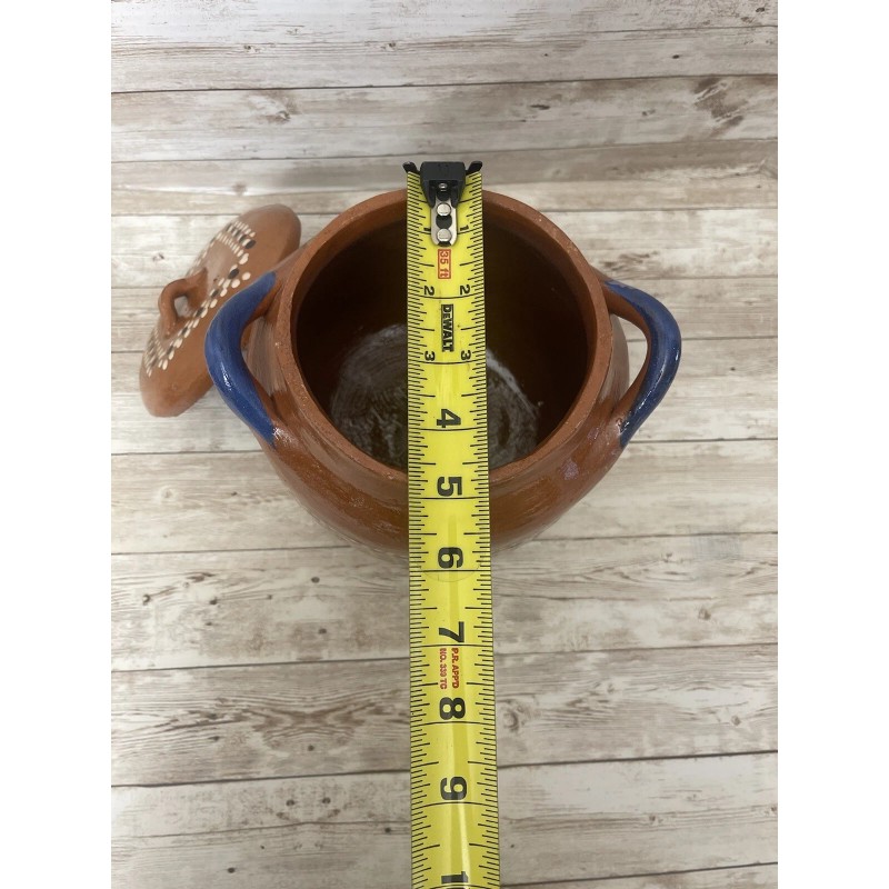 Olla de Barro con tapa Terracota Bean Soup Pot with