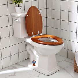 Mushroom Toilet Bolt Caps Porcelain Toilet Bolt Covers Decorative,Fun Toilet Screw Cover Caps,2Pcs Ceramic Mushroom Toilet Screw Caps,Toilet Bowl Bolt Covers for Bathroom Decor,Easy to install (C1)