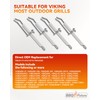 4 Pack Grill Ceramic Igniter Electrode for Viking 008091-5 3/8"