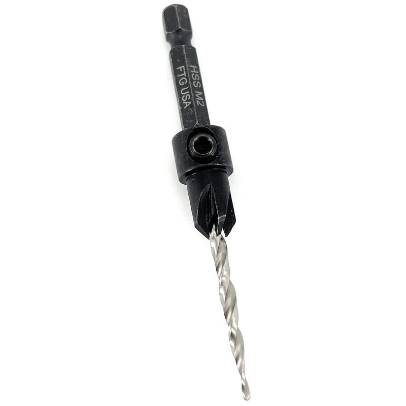 FTG USA Adjustable Wood Countersink Drill Bit #6 (9/64") for