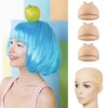 20 Pcs Beige Bald Wig Dome Stocking Caps Nylon Stretchy