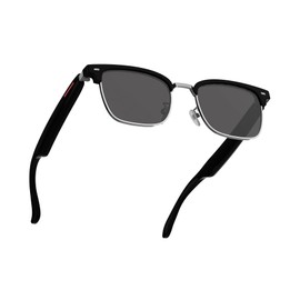 voogil Smart Sunglasses for Men & Women, Built-in Mic & Speakers Bluetooth Audio Glasses, Blue Light Filter & Polarized UV 400 Protection Lenses Open-ear Smart Glasses for Android iOS, Half Frame