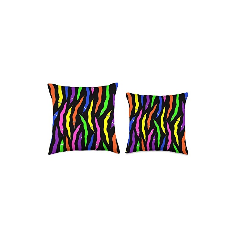 Worm on a String Throw Pillow