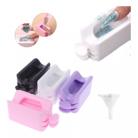 Mouyic Bandeja Para Reciclado De Polvo Decoracion Para Uña + Embudo