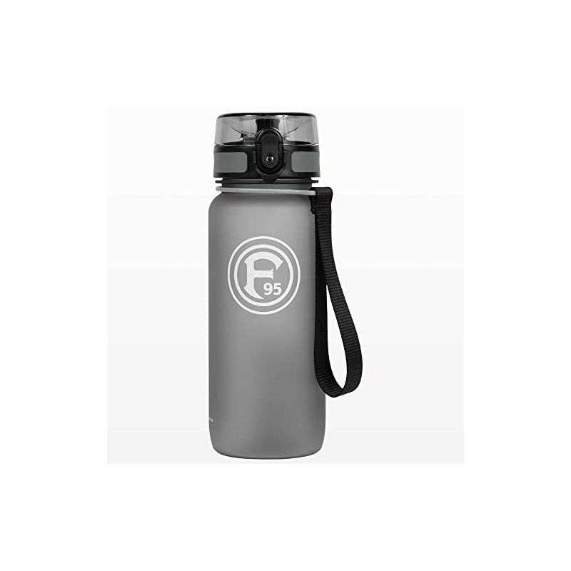 Fortuna Düsseldorf Tritan F95 Water Bottle Grey Transparent 0.65 L