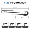 LOIUO 2 PCS Gun Rack Pistol Hangers for Gun Safe