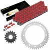 Caltric Red Drive Chain And Sprocket Kit for Honda VFR800