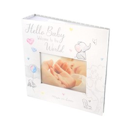 Baby first photo album 4x6'' 252 photos memo white unisex birthday christening