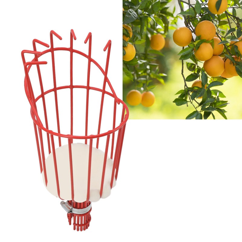 Fruit Picker Basket Iron Fruits Harvester Basket with Cushioned Foam