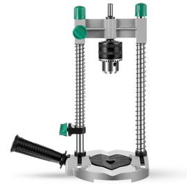 Zonon Portable Drill Guide Attachment Multi Angle Drill Press for 1/4" and 3/8" Chuck Adjustable Precision Drilling Jig Attachment from 45 to 90 Degrees for Hand Drilling Angled Straight Holes Black